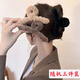 Manfuyu Plush Clip, High-end Hair Clip for Girls, Sand Shark Clip on the Back of the Head, Multi-volume Hair Clip, Hair Clip, Hair Clip, Plush Dark Coffee (11CM)