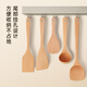 Tang Zong chopsticks, beech wood square shovel about 33cm, paintless and waxless log solid wood stir-frying shovel can be fried or fried C5022