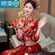 
Shantoulin Village Wedding Dress, Phoenix Crown, Greet, Xiuhe Clothing Bride 2025 Summer Chinese Large Size Wedding Dress Wedding Dress Small Man Return to My Mother Heyun Diamondless Heavy Industry Edition + Six Floating Tablets (No Headdress) M