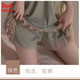 Katzenmänner Frauen -Pyjama mit Brustpolster Sexy Ice Seidenfee Rock 2025 Sommerspitze Schönes Haus Kleidungsstück Set süßer p3886 grün (äußeres Kleid + Gürtel) xl