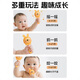 
COOKSS hand-rocked tooth glue baby toys 0 to 6 months old babies can bite and grasp young menstrual age