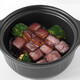 
KANGSHU ceramic casserole soup pot Japanese style pot stone pot high temperature gas-resistant special large capacity porridge pot pure black suitable for 1-2 people [small/sin 0ml 1048ml