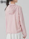 Jack Wolfskin Wolfskin Skin Claw Skin Vêtements pour femmes Spring and Summer Sports extérieur confortable Sunable Suncreen Upf50 + Jacket Hooded Jacket 2617 / Pink M 165 / 88A