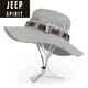 Jeep (Jeep) [3893 People Collection] Fisherman Hombes hombres Verano al aire libre Protección solar Sol Gat Sol Sol Sun Men Tamil de arena Green Ejército Promedio