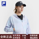 斐乐（FILA）女士梭织外套2025夏新款健身运动满印防晒连帽上衣 满印一-ZA M 165/84A