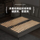 AISU moderne einfache Lederbettblatt Doppel 1,51,8 m Italienisch minimalistische Creme-Stil-Hauptschlafzimmerbett mit Massivholzbett hohe Einzelbett (Farbnummer: Regenbogen 162-35/9734) 1800 mm*2000 mm Rahmenkonstruktion