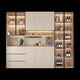Aparador de madera sólida con pared para el gabinete de la pared gabinete del gabinete de vinos gabinete de la sala del gabinete de almacenamiento del gabinete de almacenamiento estilo 12240*40*220 sf expreso entregado a casa
