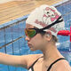Chaoyunyue HelloKitty Swimming Cap for Women Silicone High Elasticity Waterproof Plus Size Cute Swimming Cap High-Looking Mary Cat Swimming Cap + Packaging Bag + Pink Nose Clip Earplugs