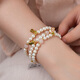 Dara 925 silver pearl bracelet, freshwater pearl bracelet, elastic rope bracelet, 5-6mm, birthday gift for wife, girlfriend