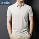 Goldlion 2025 Ice Seide Kurzärärmelte Herren-T-Shirt mit mittlerem Alter Daddy Anzug Sommer Dünner lässiger, atmungsaktivem Polo-Hemd Aprikosen Farbe 15286 3xl 56 Empfohlenes Gewicht 175-190jin [Jin gleich 0,5 kg]