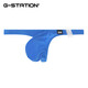 G-STATION high-end unlimited Japanese small style men's thong, smooth and skin-friendly, sexy tight low-waisted thong underwear, blue 2XL (for small sizes, it is recommended to go up 1-2 sizes)