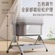 
Little Buddy Crib Change Diaper Care Table movable newborn baby lathe dual-purpose multi-function folding two-in-one linen ash + seamless splicing large bed