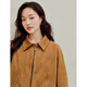 Inman Retro Casual Wildleder Kurzjacke 2025 Herbst Frauenkleidung neu