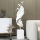 YINGSEN Nordic Light Luxury Feather Living Room Large Ornament Floor Sofa Next to TV Cabinet Modern Entrance Home Decor Streamer Wings - Ornament (1.5 meters high)