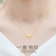 Juke 18K gold, a deer all the way with you necklace, girl clavicle chain, colored gold diamond pendant, birthday gift for girlfriend 18