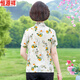 恒源祥妈妈装夏季短袖衬衣时尚印花轻薄女士翻领花色冰丝半袖衬衫潮 6623红色 XL 90-105斤