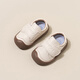 JOYNCLEON children's shoes baby toddler shoes 2025 spring and autumn new soft-soled infant small leather shoes anti-collision functional shoes beige 19 inner length 12.6cm suitable for feet 12.1cm long
