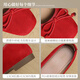 ZHR Single Schuhe für Frauen Sommer Bow Ballet Bohnen Schuhe französische flache Mund -Flach -Sohle -Schuhe für Frauen AH679 rot 36