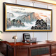 TURBOSUN长城挂画老板背景墙有山无水壁画 江山万里长城画靠山图公司办公 CT-3887背有靠山 长240*110cm[顺丰入户][