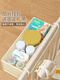 Panier suspendu au coucher Baby Baby Strange Rangement Rack Couge couches de lit Boîte de rangement de rangement de lits de lit Boîte de rangement de lit suspendu [High-High et Bold] Crème de taille moyenne pour 4 pièces sans spécifications
