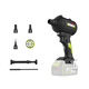 Wu093 Staubentfernung Waffe Wireless Kraftstaubblasen Blasen kleiner Lithium -Haartrocknenstaub Entfernung Gebläse Staubgebläse + Hammer 093 + 3884.0 Dual Electric Fast Lading