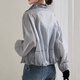 Touchs sommer small Short Sunscreen Jacke für Frauen mit Reißverschluss Reißverschluss dünne Klimaanlagen Hemd Trendy Mode grau l