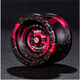 Yo-yo exclusif yo-yo super long sommeil en aluminium alliage yoyo 61 cadeau de la journée pour enfants [AO1 Black Red Gold] 10 cordes + ensemble complet de tutoriels vidéo