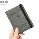 
New RFID anti-theft passport bag skin feeling passport protection case air ticket certificate bag multifunctional travel passport clip grey