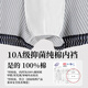 
Cat man disposable underwear for men flat angle EO sterilization daily throw away 10A antibacterial vertical stripes three-color combination 3XL code