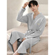 
Catman (MiiOW) waffle bathrobe men's spring and autumn pure cotton medium-length men's nightgown 2025 new water-absorbing integrated bathrobe LJ16834 M [weight 100-120Jin [Jin equals 0.5 kg]]