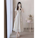 Yunju dress for women in summer 2025 new light luxury high-end white long skirt French beach skirt pure desire off-white bead fairy dress S recommended 80-95 Jin [Jin equals 0.5 kg]