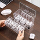 Boîte de stockage de câble de données Câble Câble Câble Gestion d'artefact Particule Plug Pobine de téléphone mobile Ensemble de bougie de fil Mobile Rack Double-couche Data Data Cable Boîte + Câble Management avec 15 pièces