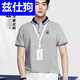 Zisligou Teacher Workwear T-Shirt Kurzausbildungs- und Ausbildungsinstitution 4S Store Top Workwear Summer Polo Shirt Stickerei 9902 Herren weiß s