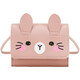 LUXWTB Fashion Simple Folding One-Shoulder Crossbody Bag Children's Student Women's Mini Handbag Pink