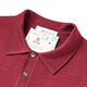 Mengtejiao [Recommended by the Central Mother][Imported bright silk/] Short-sleeved polo shirt for men's business high-end summer striped t-shirt casual MT 9195 Burgundy L 5 175