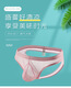 Men's sexy double thong mesh transparent low-waist hip lifting back empty slim sexy youth solid color underwear for men black L