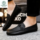 
Woodpecker Beanie Shoes Men's 2025 New Spring Men's Shoes British Men's Casual Leather Shoes Fashion and All-match Leather Casual Board Shoes YL-D826 Brown 39