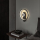 Huayi Luz de pared Fondo Corredor Entrada de la sala de estar Bedside Bundside Light Led Voice Control Smart Light YS854 Cobre 20 cm Luz de tres colores