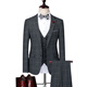 Skaro British retro traje a cuadros a cuadros de tres piezas Traje formal delgado de su traje de boda Hands Groom Groom [traje + pantalones + camisa + chaleco] S 165