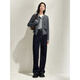 Jiuzi Annako Retro Casual Denim Style Lose Dunkelblau Denim Scimitar Hosen Frauen Frühling neuer Stil 2025 Zhangqing-Sekunden-Batch KWFQ12172 S