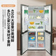 Xinfei refrigerator household cross-fold four-door refrigerator 60cm ultra-thin flat embedded large capacity energy-saving power-saving refrigerator automatic defrost rental kitchen preferred trade-in subsidy gray 450 liter automatic defrost model