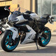 Chunfeng de segunda mano 675SR-S de tres cilindros de tres cilindros, autos de agua, carreras de autos de agua, Qianjiang QJ Race 800 Race 921 Motorcycle White