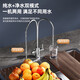 Rongshida Water Purifier Household Direct Drinking Machine Kitchen Underwater Water Purifier Kitchen Integrated Ro reverse osmosis Water Purifier Drinking Machine [Hot and Cold Two-Piece Set] 800G+Hot and Cold Pipeline Machine [365 Days Replace Only No Repair] Free Home Installation
