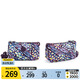 
Kipling women's new wallet card bag fashionable lightweight and versatile clutch women's bag birthday gift CREATIVITY L undersea blue purple beam print