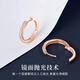 Chinese jewelry sterling silver circle earrings women's ear buckle earrings 2025 new light luxury high-end birthday gift for girlfriend