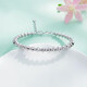 Laomiao pt950 platinum abacus bead scimitar bead bracelet adjustable women's birthday gift for girlfriend, about 13.03g