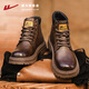 Huili Martin Boots Herrenschuhe 2025 Herbst und Winter Neue britische High-Top-Arbeitsstiefel Männer 2022 Brown 42