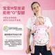 
COOKSS baby strap newborn baby holding artifact baby horizontally hugging style 1-3 years old simple multifunctional and lightweight cute bear gray breathable style