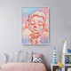 Chengliu Pop Mart Fashion Decoration Cool Decoration Sala para niños Lindo Gabinete de TV de dibujos animados Bedside Sala de estar Entrance Pintura V1449 de 50 cm70cm Marco de oro de lujo [Capataziza de aleación de aluminio de 35 mm de espesor 6