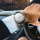 Lobinni Watch Mecánico para hombres Relojes simples Negocios totalmente automáticos Mechores mecánicos Reloj impermeable 12033 Cosilla de rosa Facinada de cuero marrón